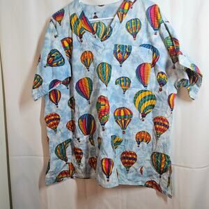 Air Balloon Women's Nurse Scrubs size xl